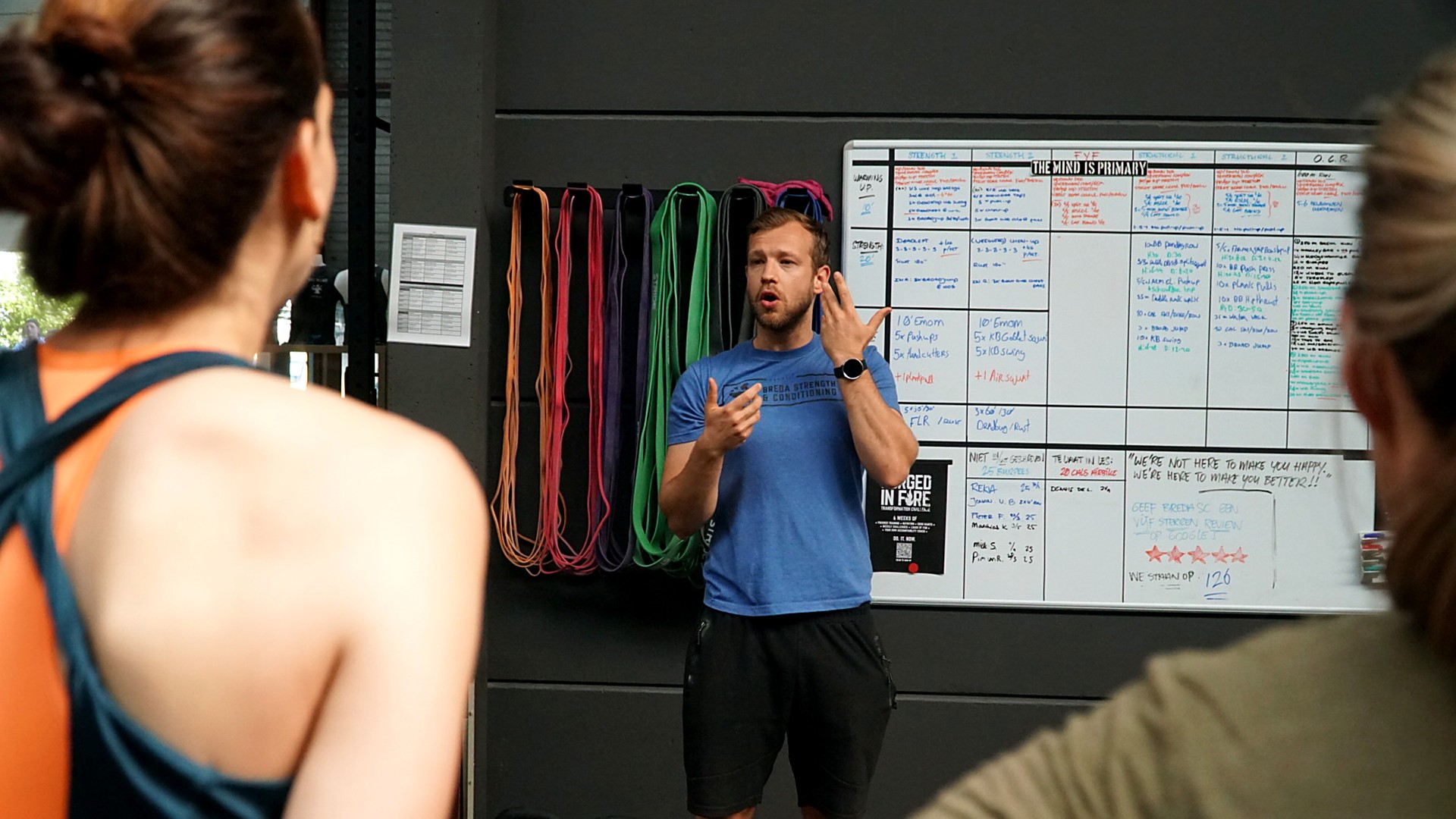 Groepsbeeld op de trainingsvloer